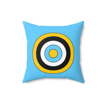 Saint Lucia Retro Target Cushion Pillow
