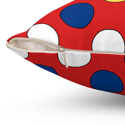 Seychelles Retro Polka Dots Cushion Pillow