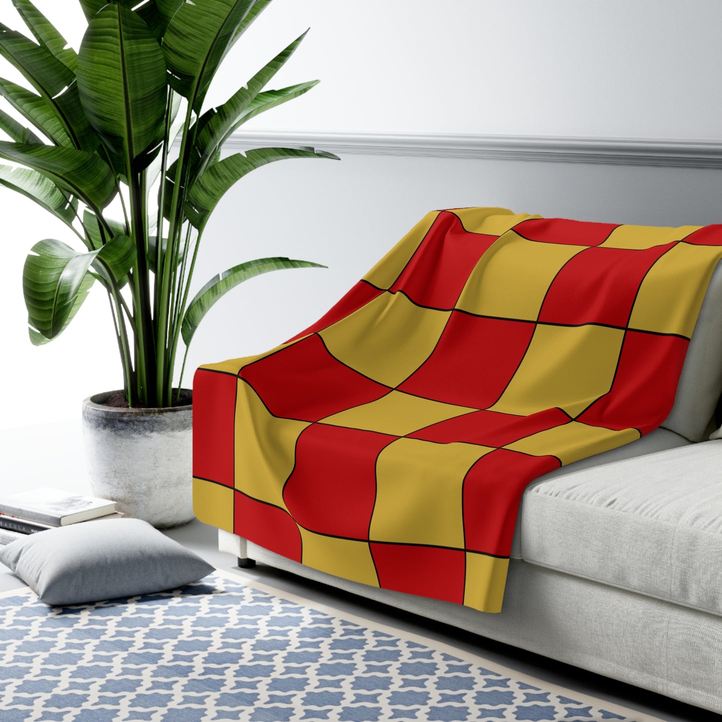 Montenegro Retro Check Blanket Throw