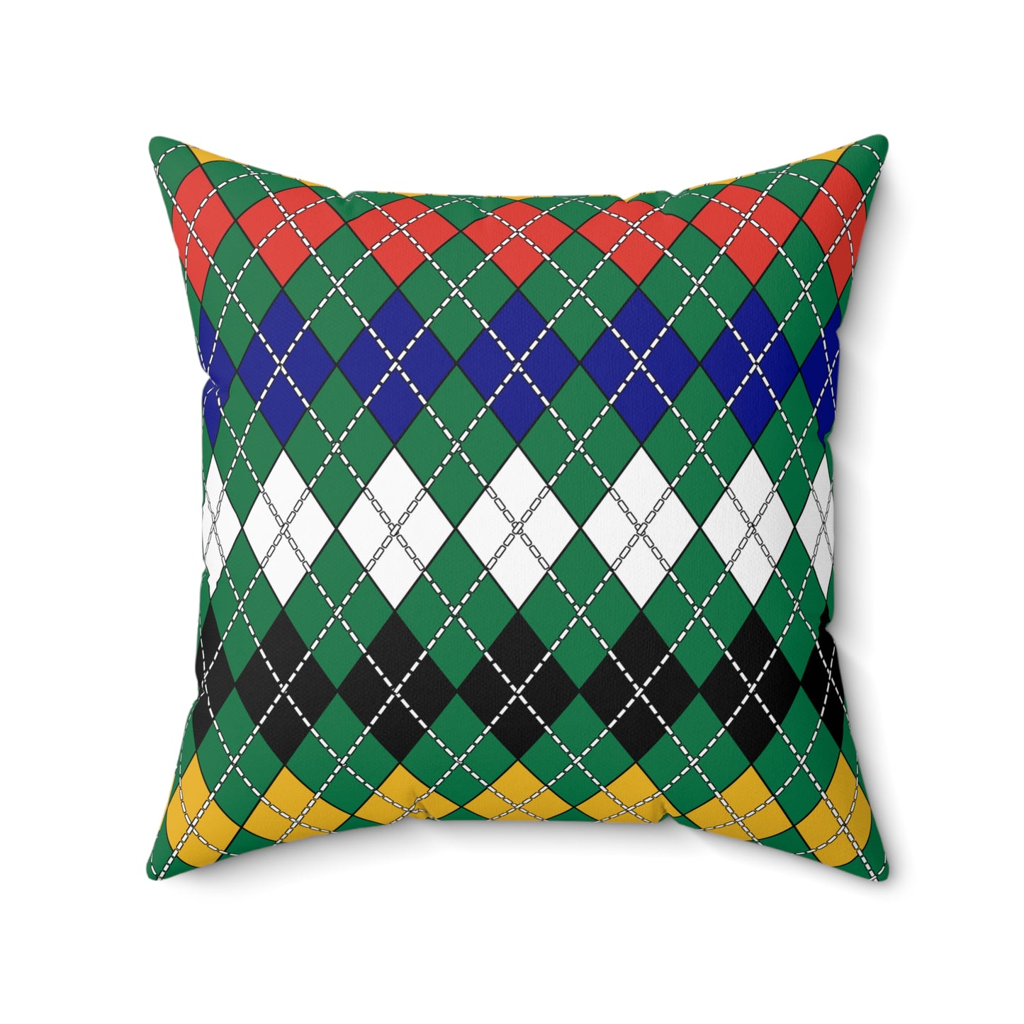 South Africa Retro Argyle Cushion Pillow