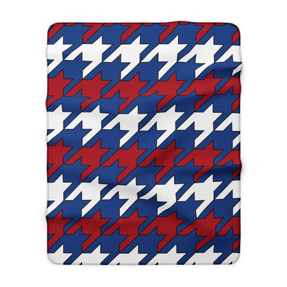 Caribbean Netherlands Retro Houndstooth Blanket Throw