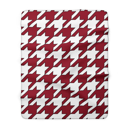 Latvia Retro Houndstooth Blanket Throw