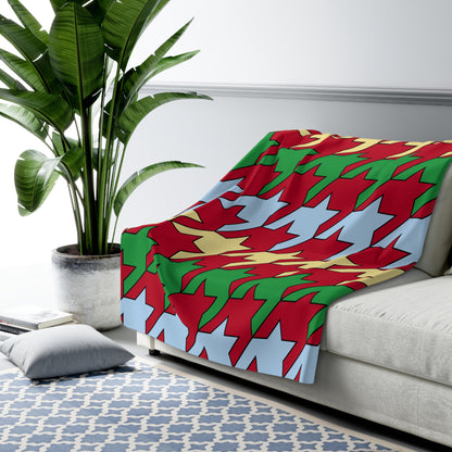 Eritrea Retro Houndstooth Blanket Throw