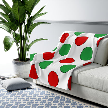Iran Retro Polka Dots Blanket Throw