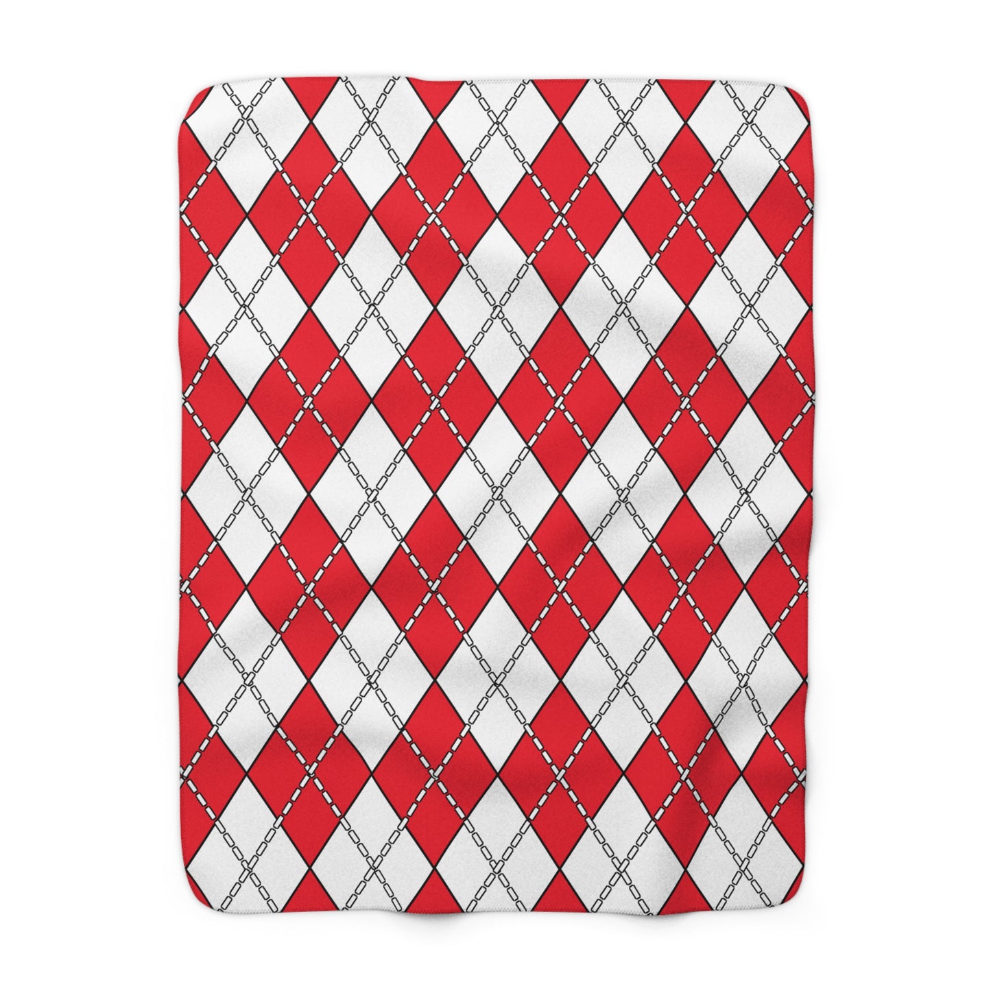Hong Kong Retro Argyle Blanket Throw