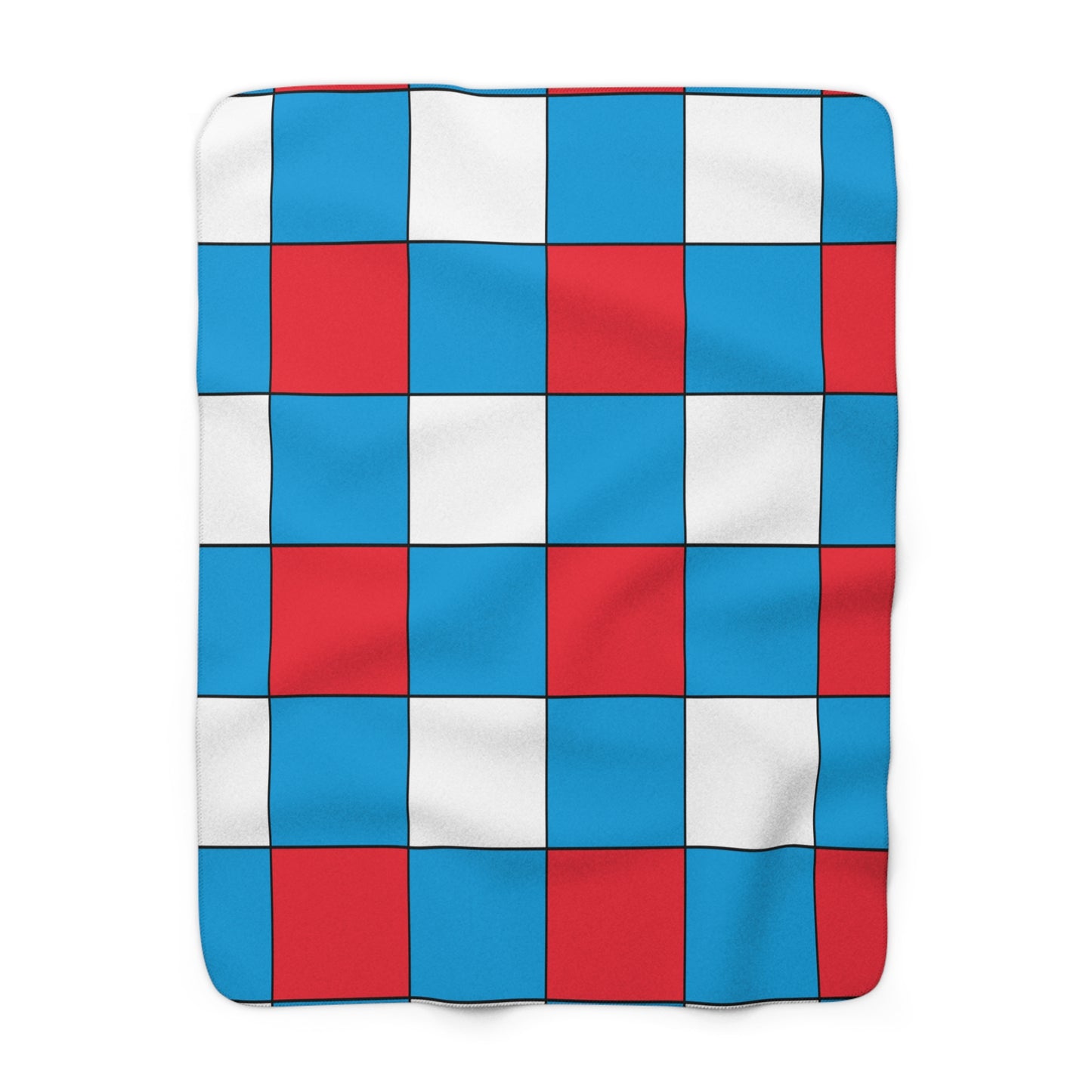 Luxembourg Retro Check Blanket Throw