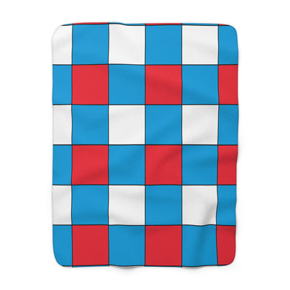 Luxembourg Retro Check Blanket Throw