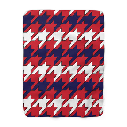 Bermuda Retro Houndstooth Blanket Throw