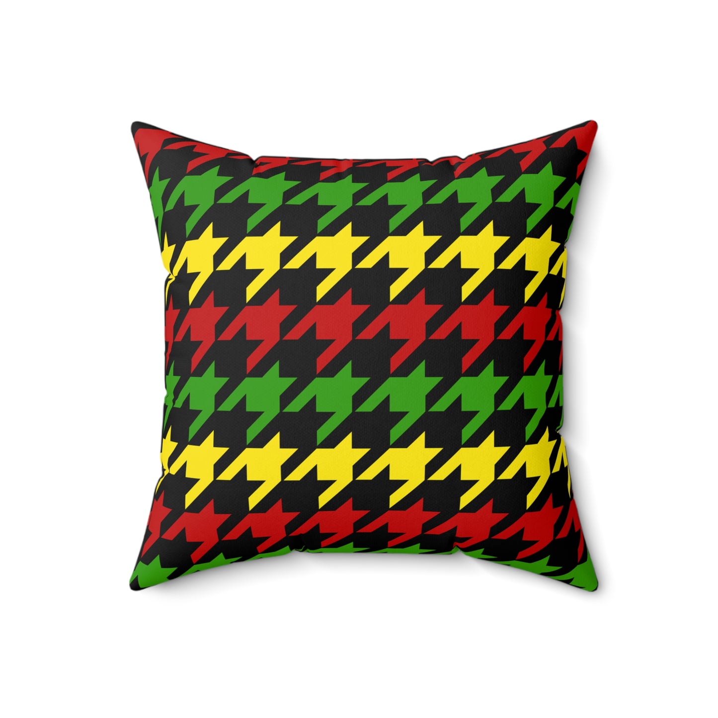 Saint Kitts And Nevis Retro Houndstooth Cushion Pillow