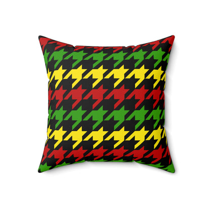 Saint Kitts And Nevis Retro Houndstooth Cushion Pillow