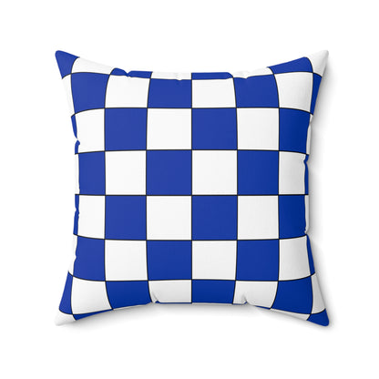 Uruguay Retro Check Cushion Pillow