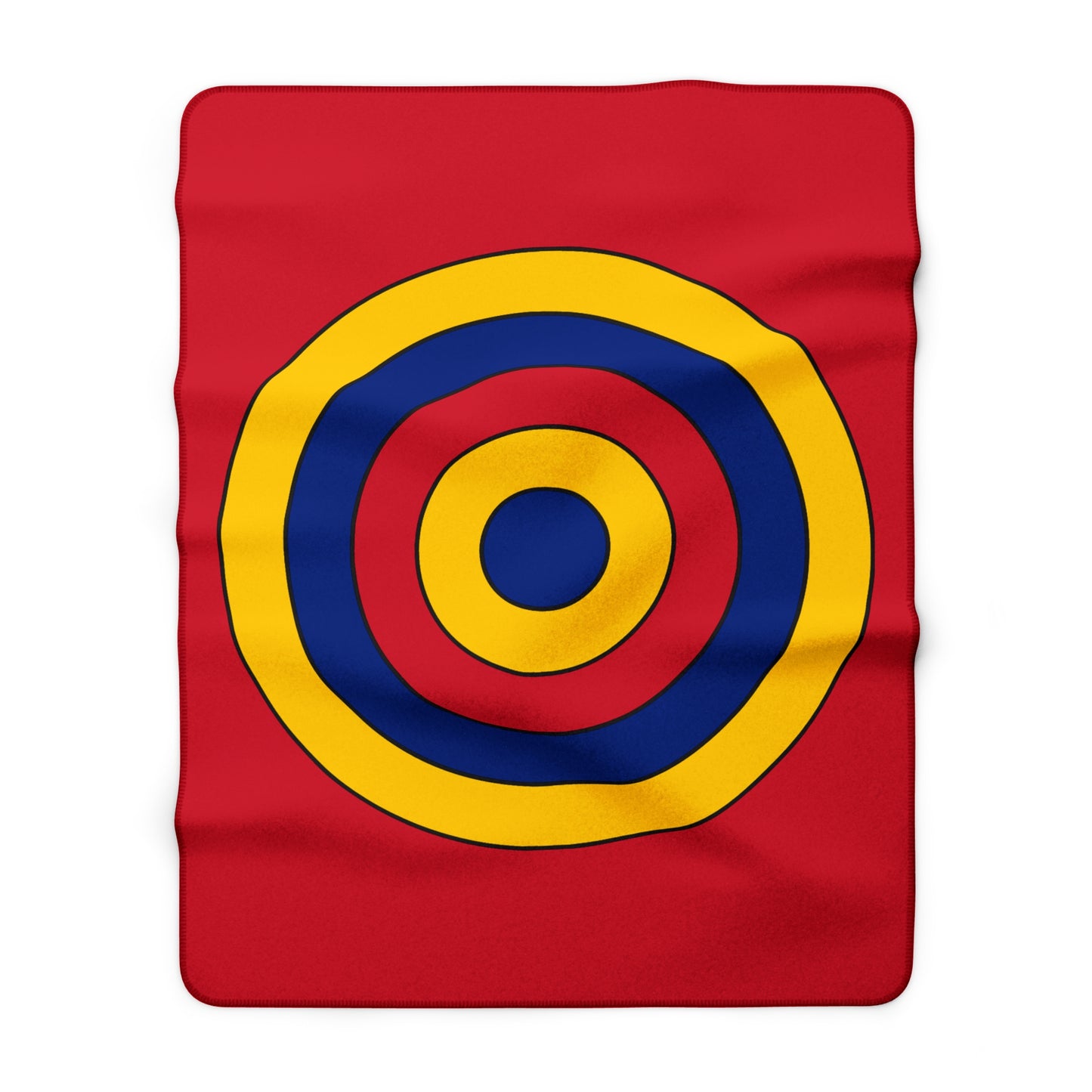 Venezuela Retro Target Blanket Throw