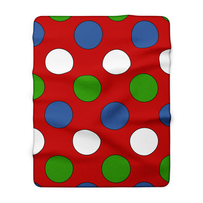 Namibia Retro Polka Dots Blanket Throw