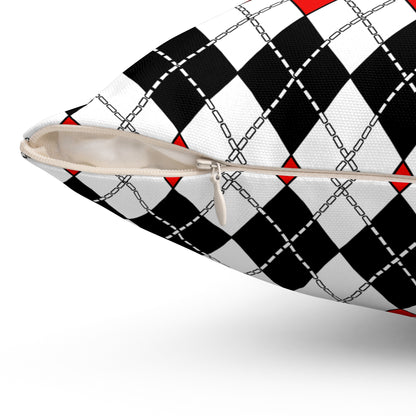 Yemen Retro Argyle Cushion Pillow